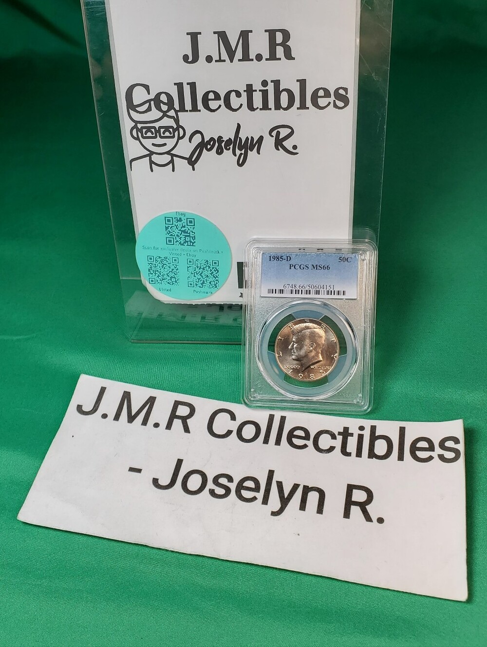 1985-D Kennedy Half Dollar PCGS MS66 – Blazing Luster, Rare High Grade!